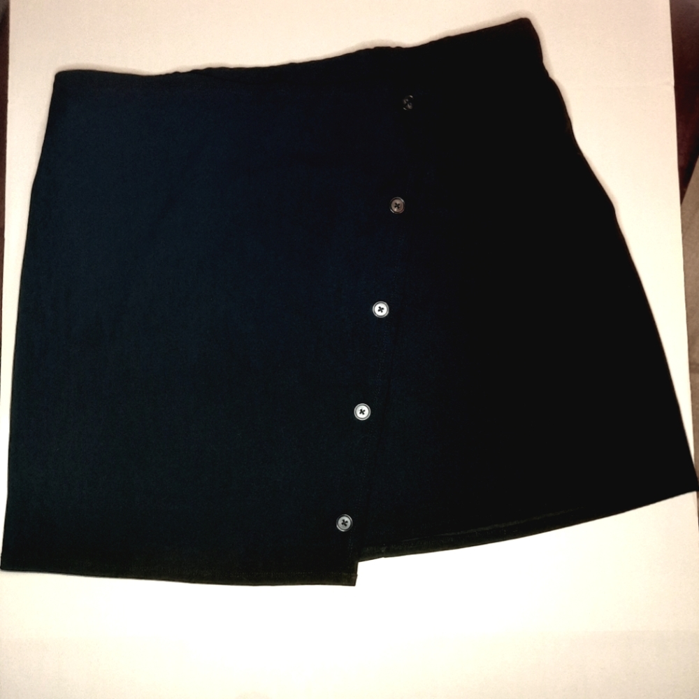 Black Torrid Skirt W/ Button Detail